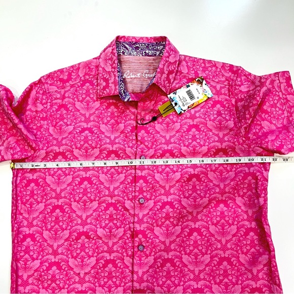FINAL PRICE Robert Graham Bayview Classic Fit Short Sleeve Shirt - Picture 9 of 10